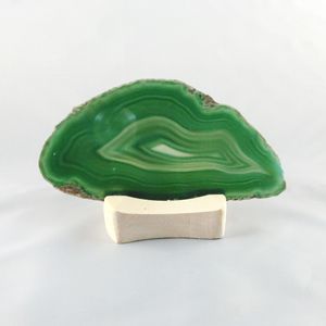 Achatscheiben-Teelicht grün